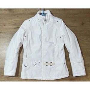 Metropolis by Couloir Glacier Ski Jacket White Silver Waterproof Womens Size 6